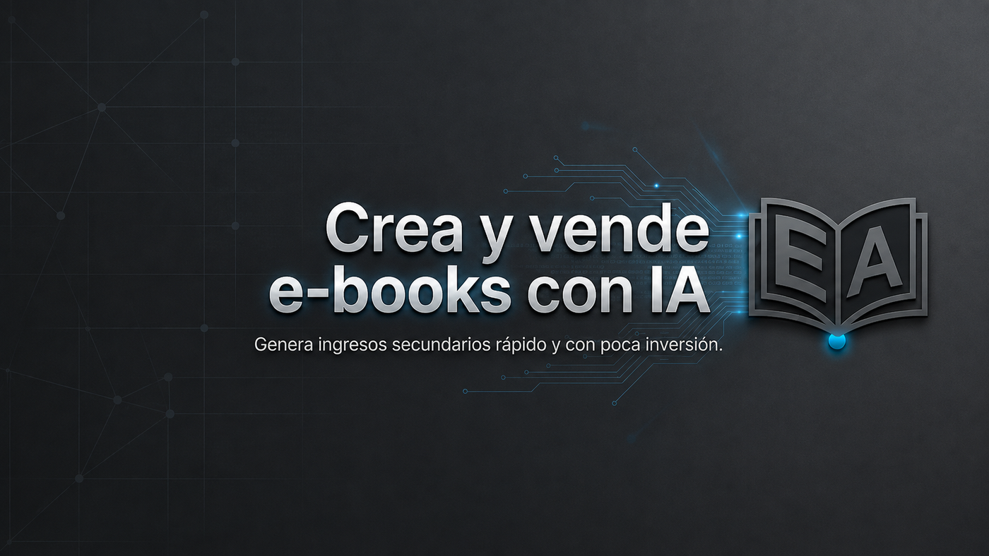 Crea y vende e-books con IA — ebookalia